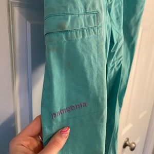PATAGONIA TEAL ACTIVE PANTS SIZE 10